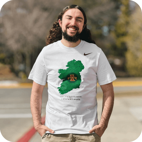 Nike® I-State Ireland White T-Shirt